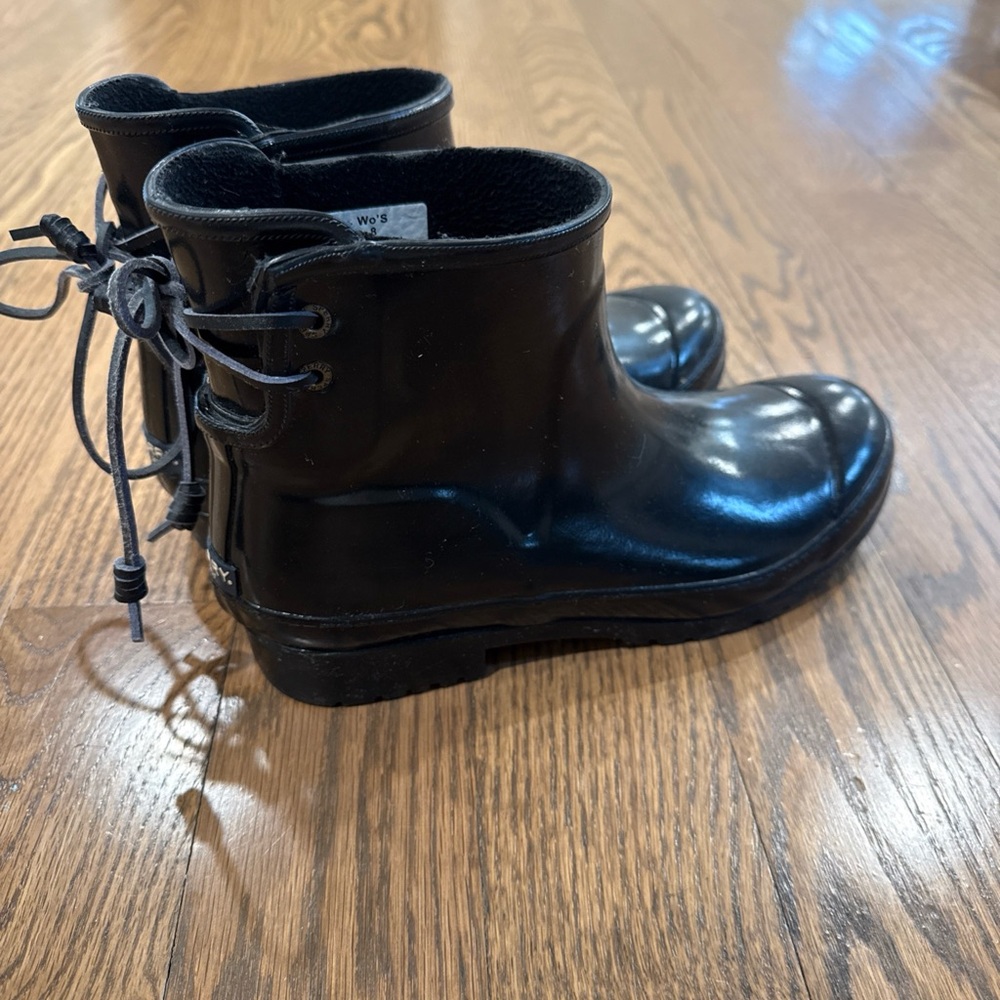 Sperry Black Rain Boots